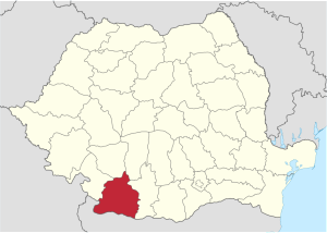 Harta judetului Dolj din Romania